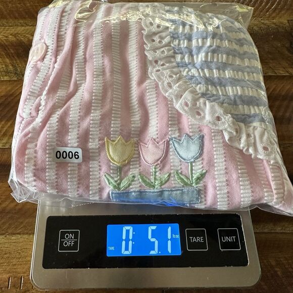 Baby Togs Size 3-6 Months Pastel Color Block Pants Romper Short Sleeve Tulips - Picture 10 of 10